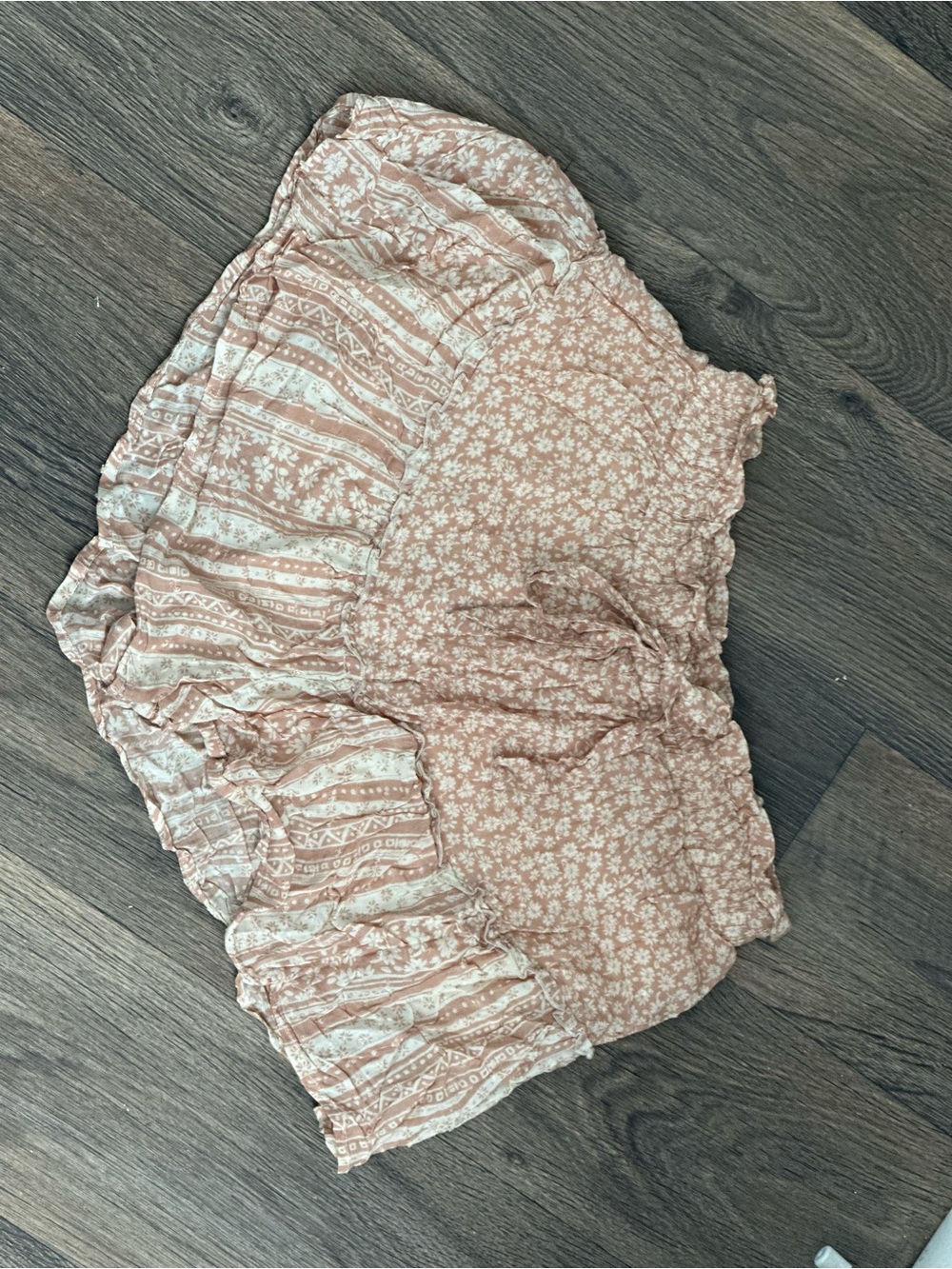 ILLA ILLA Pink Floral Ruffle Skort